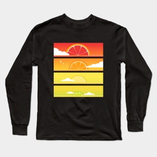 Citrus Sunset Long Sleeve T-Shirt